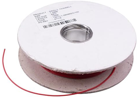 Red 1mm Thin Wall Cable 32/0.2mm 100M Reel 16.5A