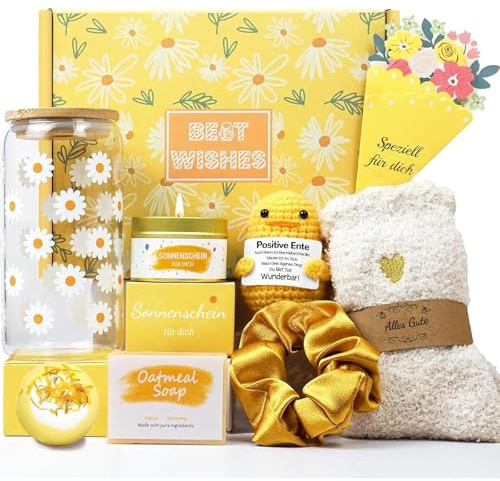 SUOPDH Geschenke für Frauen 9 tlg, Wellness Geburtstagsgeschenk für Frauen, Geschenkset für Beste Freundin, Schwester, Mama, Mädchen zum Geburtstag Weihnachten