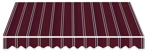 Generico Tessuto di Ricambio per Tende da Sole,Tenda da Sole Retrattile di Ricambio in Poliestere,Telo di Ricambio per Tende da Sole Retrattile,2,3,4,5,6,7 m(Rosso,4.5x3.0m/15x10ft)