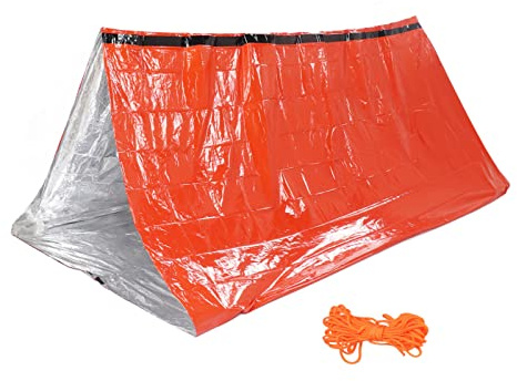 Camping Tent, Lightweight Portable PE Aluminized Film, for Outdoor Camping Hiking