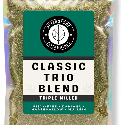 Marshmallow Leaf, Damiana & Mullein Herbal Blend | Pre-Ground & Triple-Milled | Stick-Free | Loose Herbal Tea (50g)