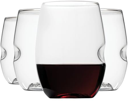 Govino vinglas flexibel okrossbar återvinningsbar, set med 4