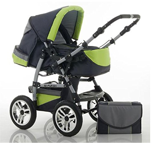Kombi-Kinderwagen Flash 2 in 1 inkl. Sportsitz und umfangreichem Zubehör in 38 Farben