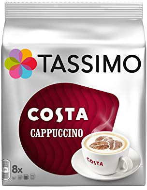 TASSIMO Costa Cappuccino x 3 Packs, (Total 48 Discs - 24 Servings)