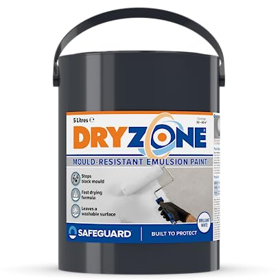 Dryzone Anti Mould Paint 5L White – Mould Resistant For 5 Years, 50m² - 60m² coverage