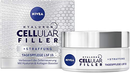 NIVEA Anti-Age Tagespflege, Lichtschutzfaktor 15, Tiegel, Hyaluron Cellular Filler, 50 ml