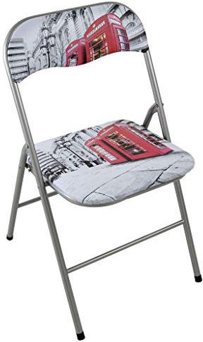 MilaniHome Sedia Pieghevole Slim Londra per Interno Sala da Pranzo Salotto Cucina Ufficio