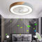 LANMOU Ventilatore da Soffitto con Lampada, 72W Lampadario Dimmerabile Ventilatore Silenzioso con Telecomando/APP, Timer, 3 Velocità del Vento e 3 Temperatura di Colore, Ø52cm, Round,Grigio