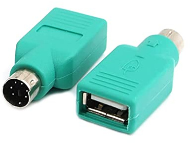 PS2 to USB Female,USB to PS2 Adapter, USB to PS 2 Keyboard and Mouse Converter Adapter