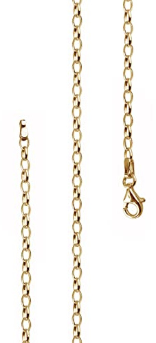 Lijoh Ankerkette 925 Silber Damen Kette 2,7 mm Halskette LJ1032-042 | Silberkette ohne Anhänger Weitankerkette aus 925er Sterlingsilber Länge 42 cm