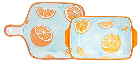 Lasagnera Set di teglie for la cottura in porcellana, ceramica da cottura rettangolare e pasta quadrata unica lasagna, padella di casseruola, piastra piccola cena con manico singolo Teglie da Forno (