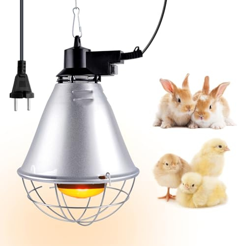 DoRight 275W E27 Lampada Infrarossi Riscaldante con Riflettore in Alluminio per Rettili e Anfibi - Zoccolo E27 (Lampadina non inclusa)