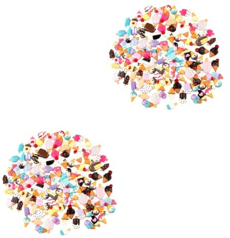 200 Stk haar zubehör haarschmuck home decoration hausdeko dekoration party resin zubehör hair jewellery partydeko einschulung haaraccessoires Eis Stempelkissen Material Kind