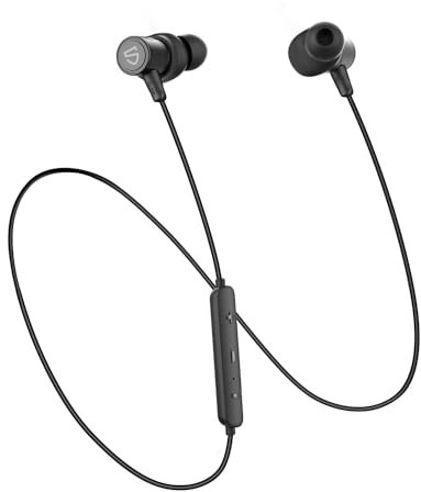 SoundPEATS Q30 HD+ Cuffie Bluetooth5.2,Auricolari Bluetooth Sport con Microfono,Qualcomm Chipsest QCC3046 AptX-HD,Driver Dinamico da 10mm Bassi Immersivi,IPX6 12 Ore per Corsa,Fitness