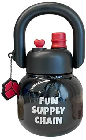 Borraccia termica da 680 ml, in acciaio inox, con manico, con doppio beccuccio, con coperchio con cannuccia, per campeggio, escursionismo, picnic