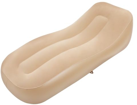 Loobiiny Cama de aire inflable, sofá hinchable, colchón de aire con bomba eléctrica, máx. 150 kg, cama para invitados con 3 parches, colchón plegable para casa y camping