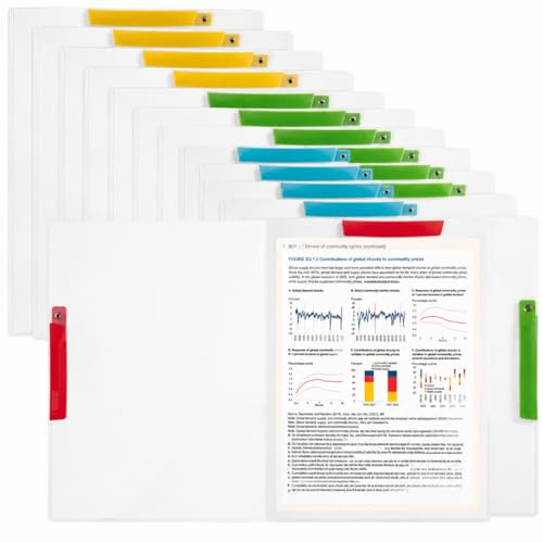 YOUNTHYE 25 Stück Schnellhefter A4 A3 Plastik Stabil, Klemmhefter Klemmmappe A4 mit Doppelclip, 5 Farben sortiert für Schule & Büro
