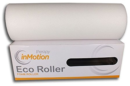 Therapy in Motion Eco Foam Roller for Stretching & Stability, White 15cm x 45cm