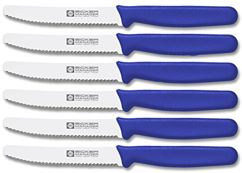 Brötchenmesser 11cm 6er Set (Blau)