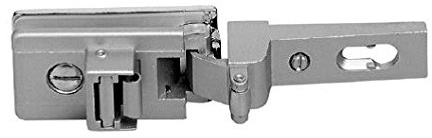 Bisagra para cristal de metal fundido con muelle de retorno, art. CF01024, acabado dorado