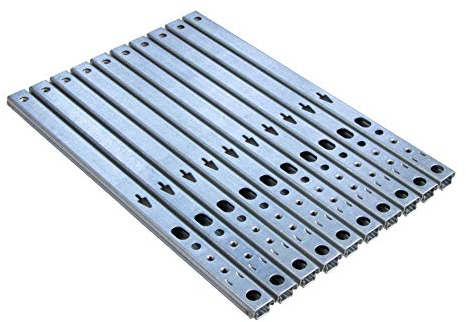 Gedotec Schubladen-Schiene Teilauszug 17 mm Teleskopschiene Küche Kugelauszug für Möbel | Stahl verzinkt | Auszugsschiene kugelgelagert | Tragkraft 12 kg | Länge: 246 mm | 5 Paar - Schrank-Auszüge