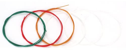 6 St¨¹ck Klassische Nylonsaiten f¨¹r Akustikgitarren, Multicolor Gitarrensaite Set Standardspannung, 1. bis 6. Saite Nylon String Ersatzs?tze