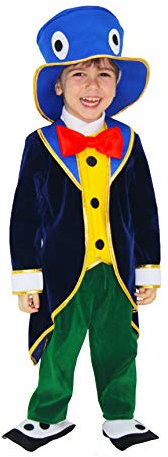 Costume GRILLO di Pinocchio Prima Infanzia 13/36 Mesi Vestito Carnevale (13/18 Mesi)