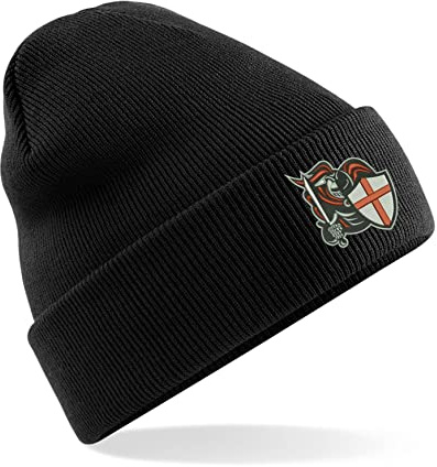 Happy St. George's Day Embroidered Beanie Cap Knight Templers England Flag Fighters Kids Adults Unisex Beanie Hat