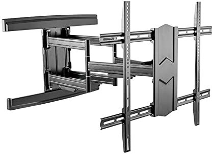 Support TV Portable Support Mural TV, Pivote Inclinable Support TV pour 43-100 Pouces LED LCD Plat Incurvé TV Ou Moniteur Jusqu'à 70kg, Max.VESA 600 X 800/200x300mm Support de Table TV Happy House