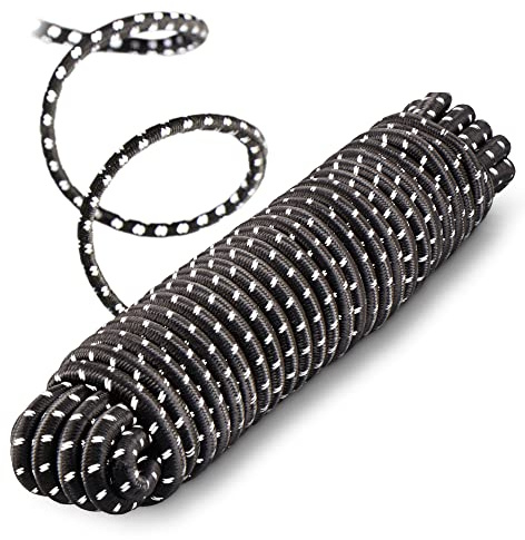 COM-FOUR® bungee-snören - spännrep för banderoller, affischer, tält, paviljonger - gummisträckare för transport, camping, sport, bagage - expanderrep som presenningssträckare, bagagespännare