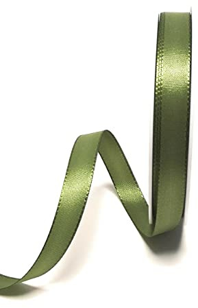 s.dekoda Taftband 50m x 8mm Grün - Moosgrün Schleifenband Dekoband Taft Geschenkband