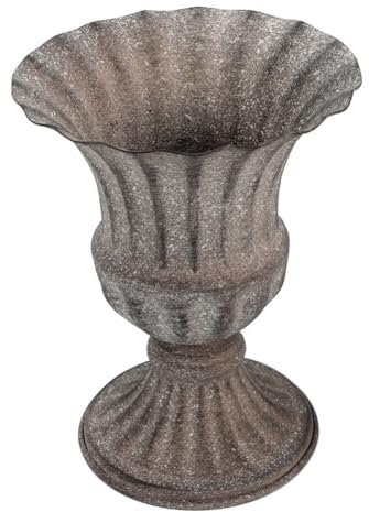 Cabilock Vase De Cimetière en Fer avec Base Stable pour Fleurs Séchées Ou Soies Décoration Funéraire Et Jardin 6.3 Pouces pour Tombeaux Et Commémorations