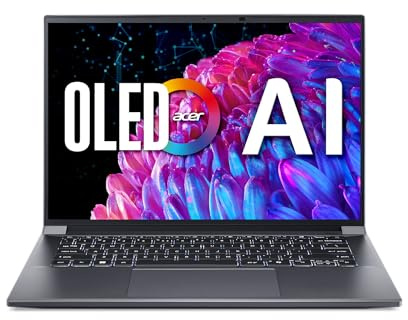Acer Laptop Swift X 14 | OLED da 14,5 pollici 2880 x 1800 120Hz Verificato Calman | Sblocca esperienze AI | Processore Intel Core Ultra 7 155H | NVIDIA GeForce RTX 4070 | 16 GB LPDDR5X | SSD da 1 TB |