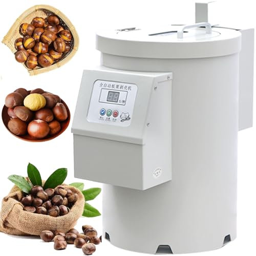 DPQYJPP Châtaignes Automatique, Machine à craquer Les châtaignes électrique, Machine à entailler Les châtaignes 40 kg/h, Aucun dommage aux châtaignes, Facile à Utiliser,10knives