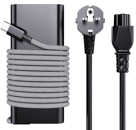 65W USB C Cargador para DELL Latitude 7490 5440 5540 5450 5420 5280 5320 3540 3520 5290 5179 7320 Xps 13 12 9250 9360 Chromebook 5190 3400 5300 3100 DELL Tipo C Alimentación Adapta Cable de Carga