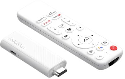 Clé TV H96 MAX Android 14.0 Quad Core 8 Go WiFi6 2,4 G/5,8 GHz BT5.0 4K AV1 Ultra HD Commande vocale lecteur maison intelligente