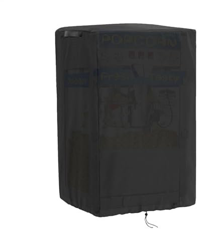 Popcorn Maker Cart Cover, Waterproof Protective Cover, 420D Oxford Cloth, Windproof Buckles, Adjustable Drawstring, Best for Outdoor Use, Popcorn Machine Replacement Parts