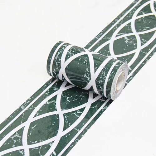 VisitRyl Bordi per Carta da Parati Adesivi Fiore europeo verde 10cm X 1000cm Design Decorativo