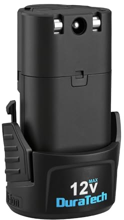 DURATECH Batería Litio Recargable 12V 2,0Ah, Compacta y Ligera | Compatible con Herramientas Eléctricas DURATECH, Diseño Portátil para Proporcionar Energía Estable en Trabajos Diarios