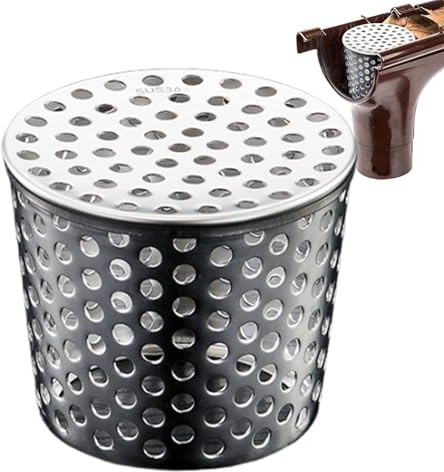 Gutter Downpipe Filter Guard Leaf And Debris Protection, Stainless Steel Guards Drain Downspout Protectors, Gutter Filter Strainer Basket, Gutter Guards Downpipe, Drain Pipe Cover For Prevent Blockage