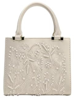 JTKSSCS Damen-Clutches Pearl Mini Duffel Handtasche Damen Umhängetasche mit Ketten modische kleine Tragetasche Damen Luxus