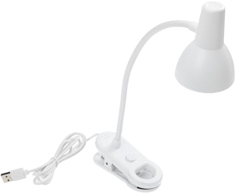 LIFKOME Lámpara de Abrazadera USB para Dormitorio 16 Led, Color Blanco