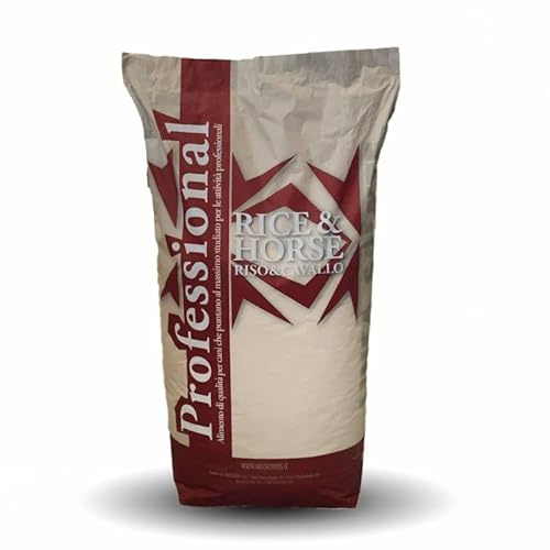 Nico Dog Rice and Horse Crocchette per Cani Adulti, Alimento Secco, Gusto Riso e Cavallo, 15 kg, Tutte le Razze, Con Semi di Lino e Barbabietola