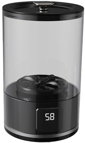 Bosiyrggrl Lavadora de Ropa Interior, Minilavadora Portátil para Sujetadores, Ropa Interior y, Lavadora Inalámbrica con Pantalla LED Negra.