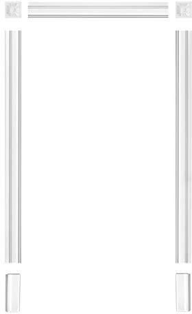 Türrahmen und Bauglieder | Komplettset | PU | stoßfest | Grand Decor | DK014