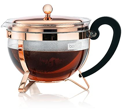 Bodum CHAMBORD Teebereiter (Edelstahlfilter, Edelstahldeckel, 1,3 liters) Kupfer, Rich Copper