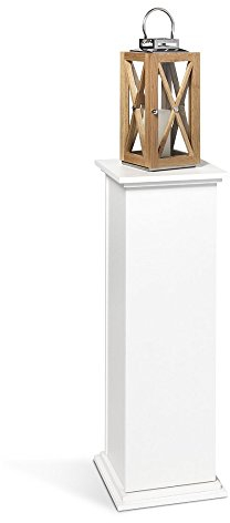 FMD Möbel, 641-002 Essex 2 Dekosäule, holz, weiß, maße 30.0 x 30.0 x 89.0 cm (BHT)