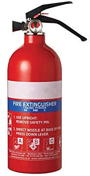 Kidde KS1KG Multi-Purpose Fire Extinguisher, Red, 1 kg (285 x 95 x 125 mm)