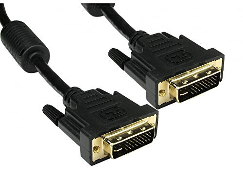 rhinocables DVI Cable DVI-I Male Dual Link Cable 28 +1 Digital & Analog 29 Pin Video Monitor Display Lead (2m)
