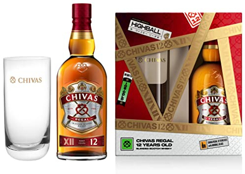 Chivas Regal 12 Jahre Geschenkset mit 2 Tumblern 0,7 Liter 40% Vol.